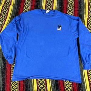 vintage 1997 U.S. Postal Services long sleeve t shirt blue size XL